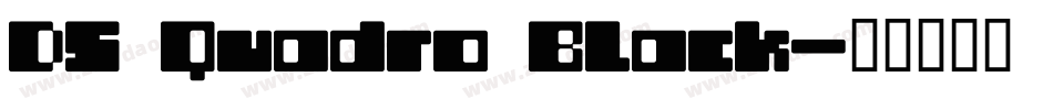 DS Quadro Black字体转换